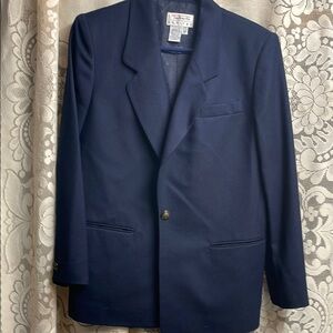 Talbots Women’s Navy 100% Worsted Wool Blazer petite